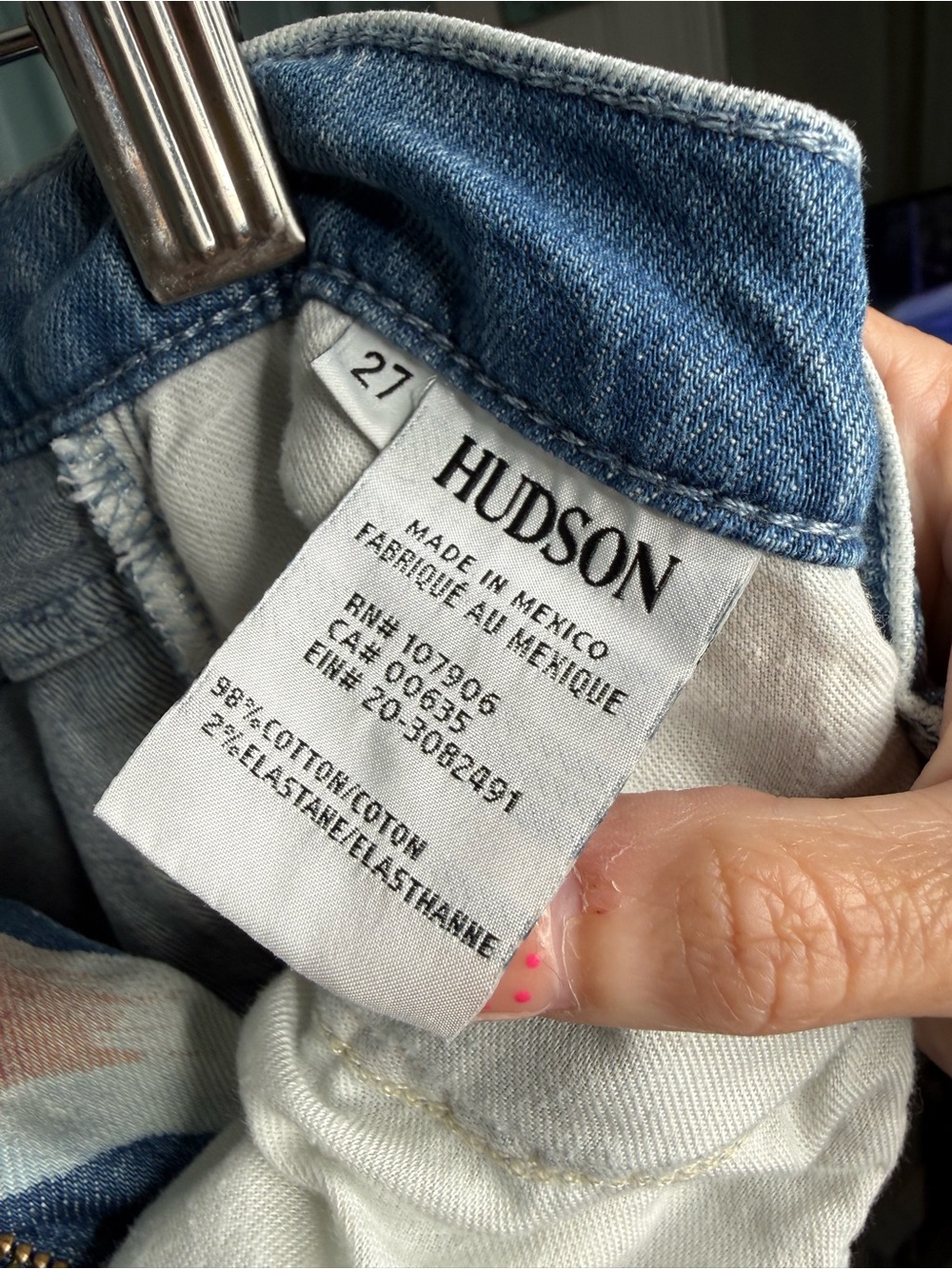Hudson Zooey High Rise Straight Cropped Jeans - Picture 5 of 6